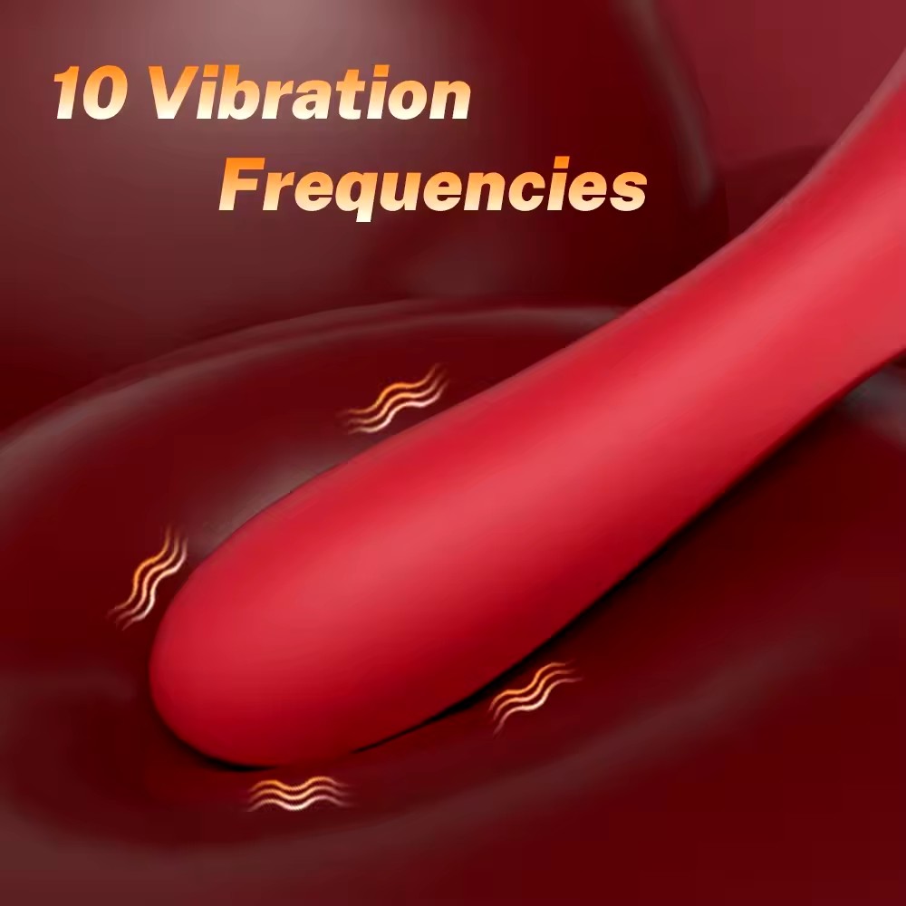10 Mode Vibration & 10 Mode Bite 2-in-1 Thrusting Clitoral Tongue Vibrator - G Spot Stimulator Licking Vibrator Sex Toy for Women - Discreet Delivery India - Image 16