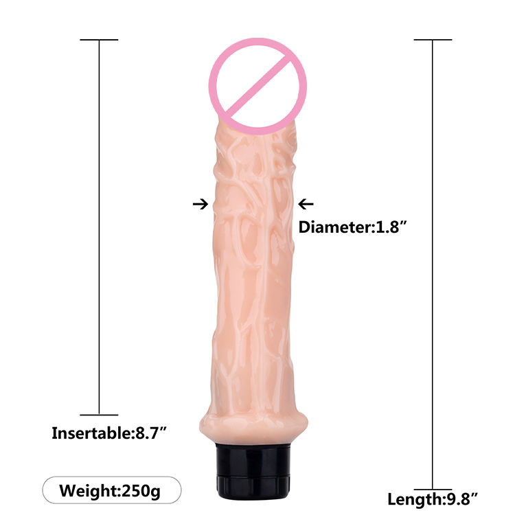 Premium Realistic Natural Vibrating Dildo - Soft TPR Big Realistic Vibrator for Women - Best Adult Wellness & Sex Toys in India - Discreet Delivery - Image 5