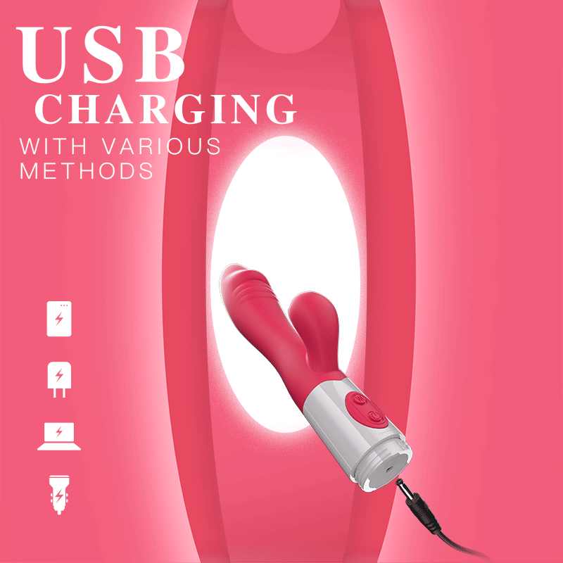 Premium Rabbit Vibrator for Women - Multi-Speed Dual Stimulation G-Spot Clitoris Massager - Waterproof USB Adult Sex Toys for Couples in India - Image 7