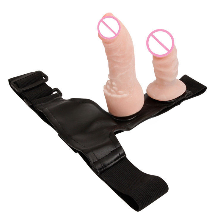 Premium Realistic Double Head Strap-on Dildo for Couples - Ultra Soft Body-Safe Silicone Dual Ended Wearable Toy - Best Adult Wellness Product India - Image 6