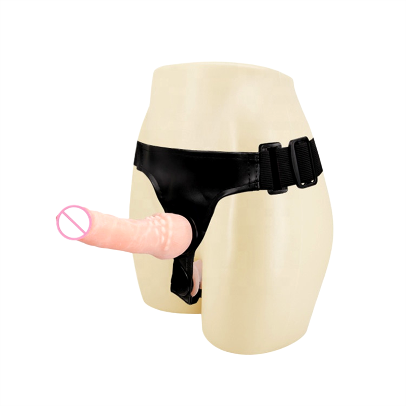 Premium Realistic Double Head Strap-on Dildo for Couples - Ultra Soft Body-Safe Silicone Dual Ended Wearable Toy - Best Adult Wellness Product India - Image 4