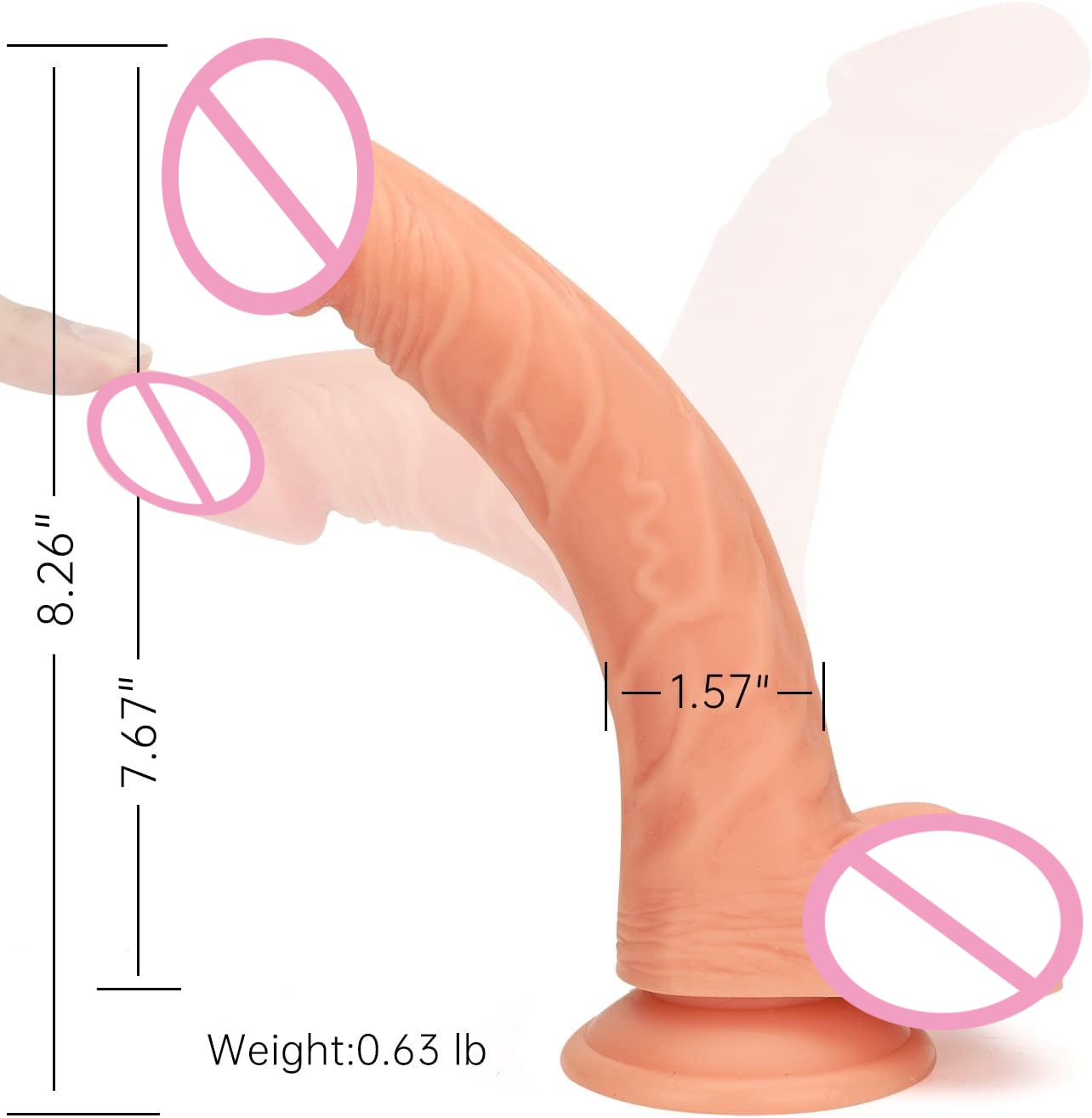 Premium Flexible Silicone Anal Bead Chain for Intense Graduated Pleasure - 100% Body-Safe Medical Grade Adult Toy - Best Sex Toys for Couples in India - Image 3
