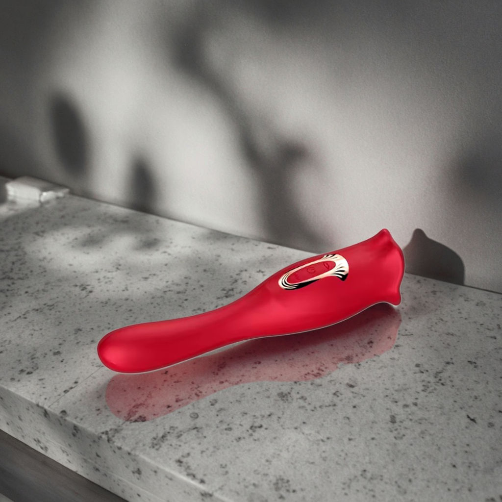 10 Mode Vibration & 10 Mode Bite 2-in-1 Thrusting Clitoral Tongue Vibrator - G Spot Stimulator Licking Vibrator Sex Toy for Women - Discreet Delivery India - Image 9