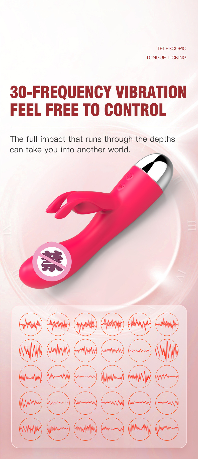 Premium USB-Powered 30-Mode Rose G-Spot Rabbit Vibrator - Waterproof Dual Stimulation Sex Toy for Women & Couples - Best Adult Wellness Product India - Image 10